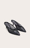 Black Mesh Court Mules