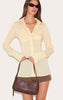 Midnight Chiffon Fitted Shirt