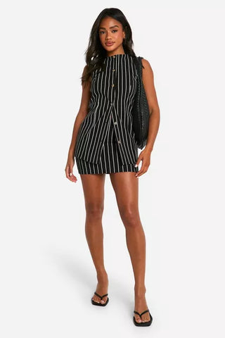 Lydia Super Stretch Pinstripe Set