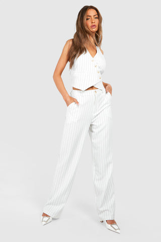 Elara Pinstripe Trousers