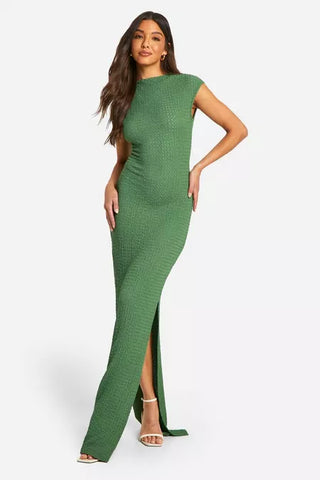 Velora Textured Column Gown