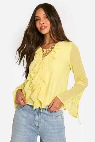 Flowy Ruffle Chiffon Elegance