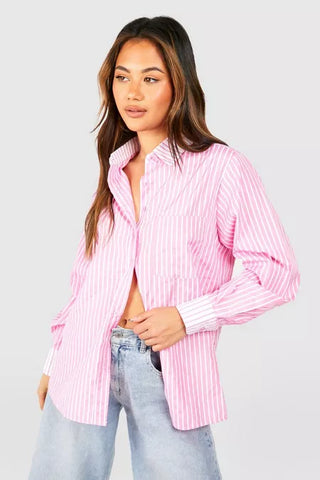 Bold Stripes Oversized Shirt