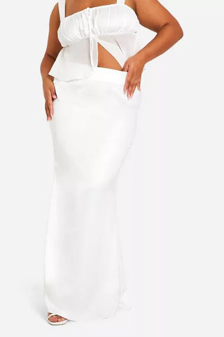 Satin Elegant Maxi Skirt