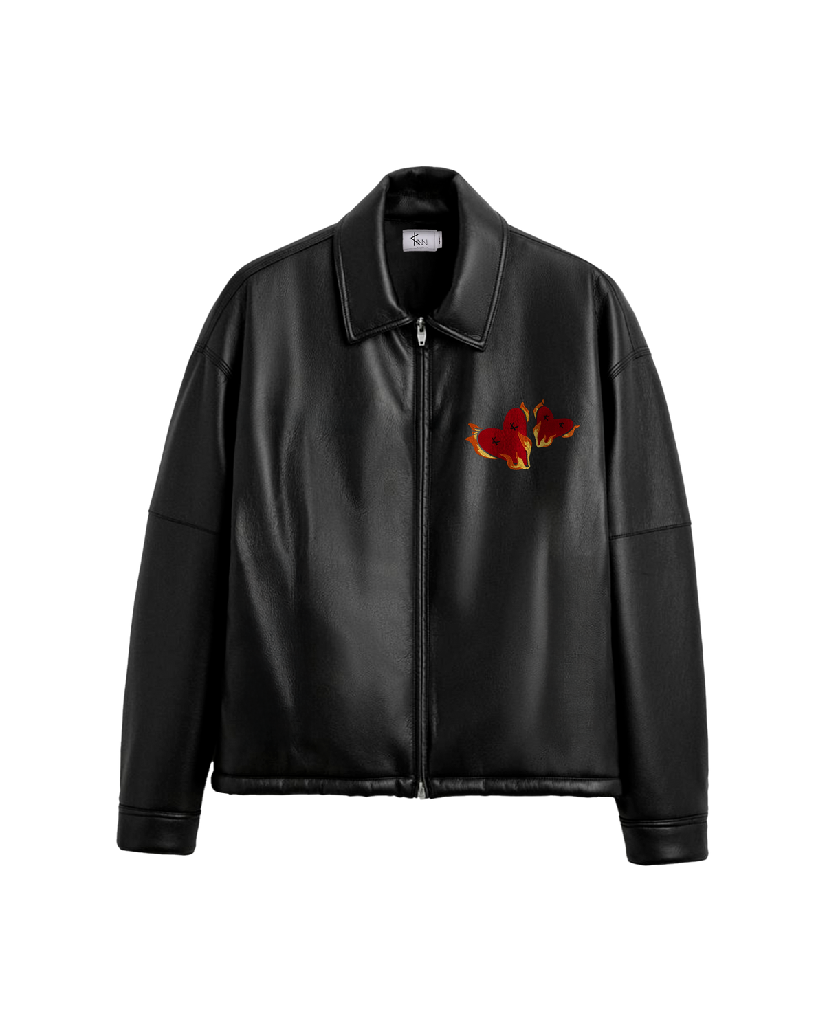 Twin Flames Leather Jacket