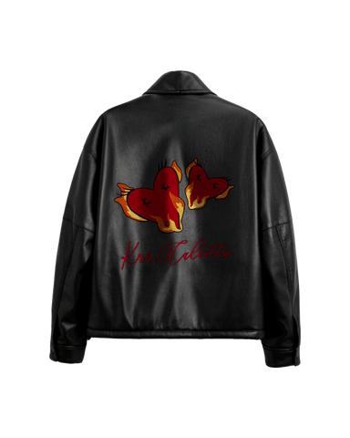 Twin Flames Leather Jacket