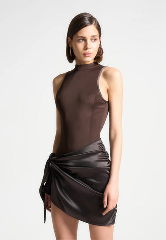 Noir Wrap Bodycon