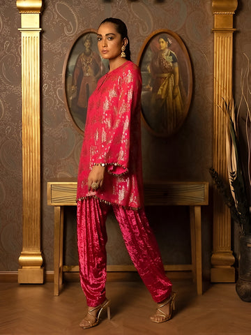 Blush pink kurta set