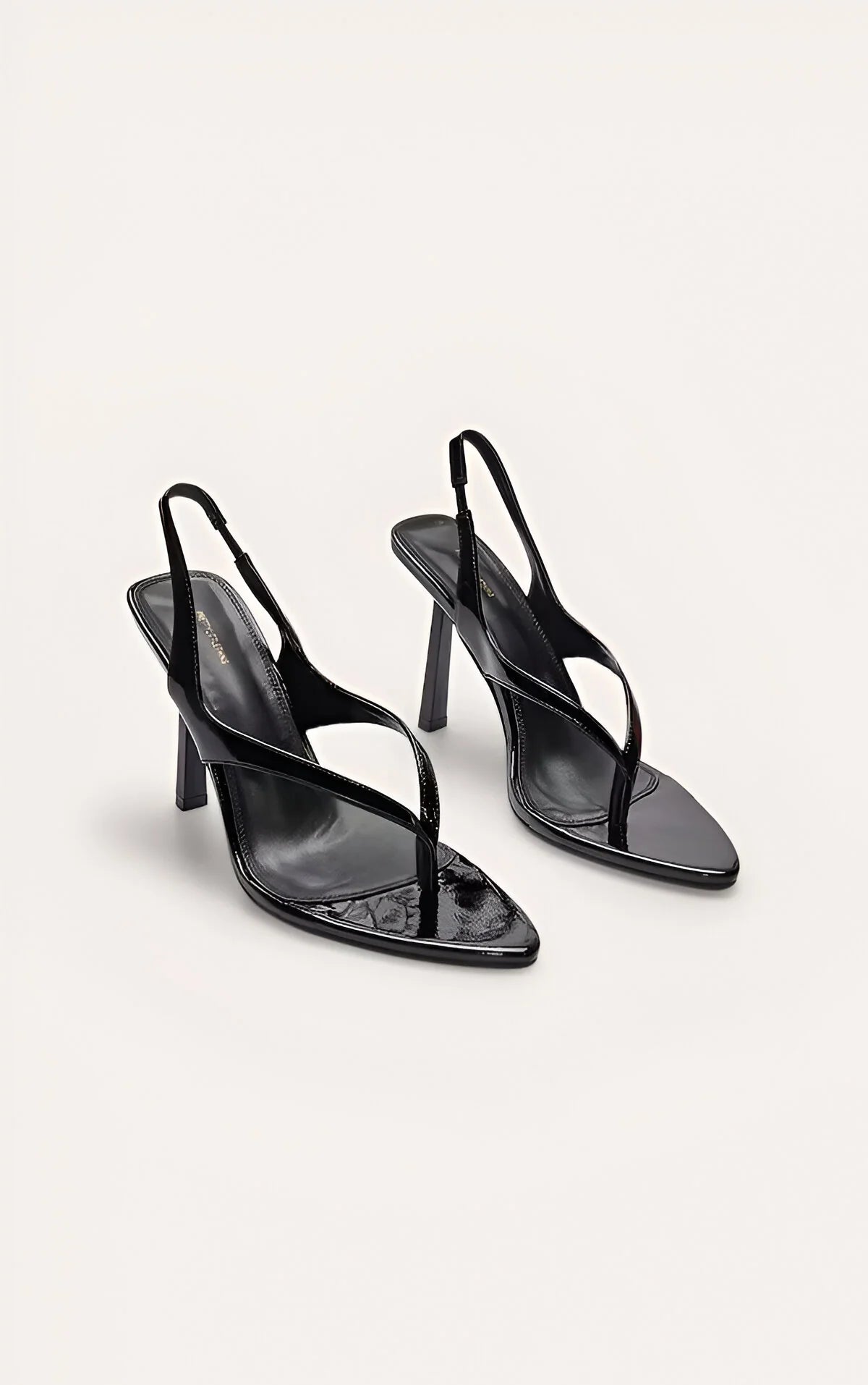 Toe Thong Almond Toe High Heeled Sandals