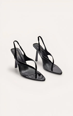 Toe Thong Almond Toe High Heeled Sandals