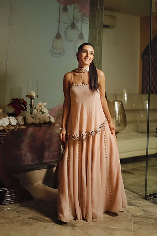 Mirror work sharara set
