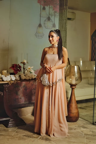 Mirror work sharara set