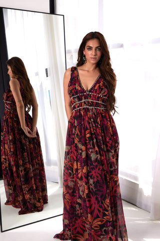 Ember Flora Printed Maxi