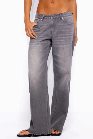 Rogue Distressed Low-Rise Jeans