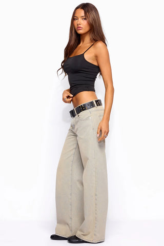 Rogue Distressed Low-Rise Jeans