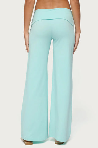 Wide Leg Foldover Pants