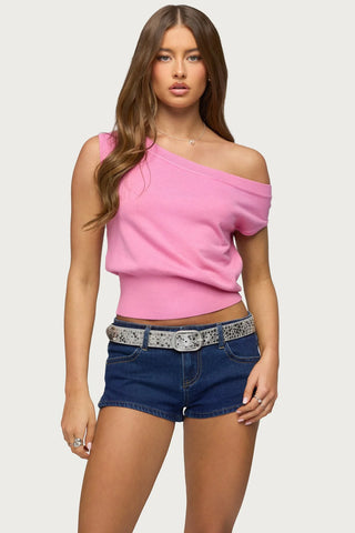 Michaela Luxe Off-Shoulder Top