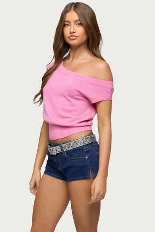 Michaela Luxe Off-Shoulder Top