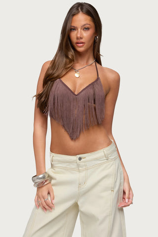 Kienna Fringed Bra Top