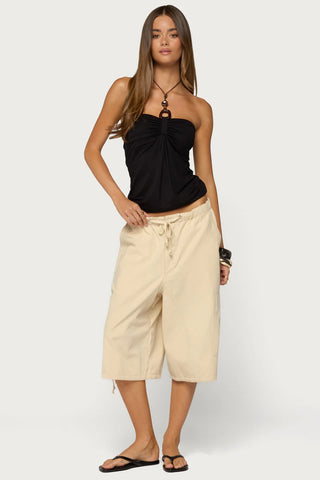 Itzel Ring Gathered Halter Top