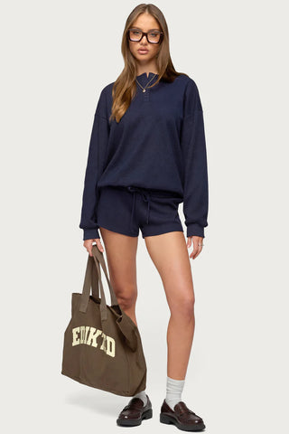 Baila Waffle Henley Top