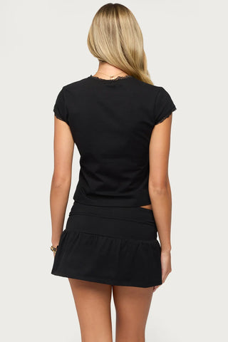 Yelena Lacey Button Up Top