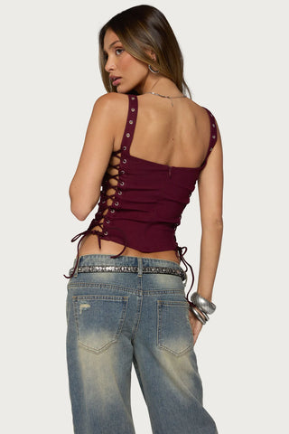 Adi Grommet Lace Up Corset