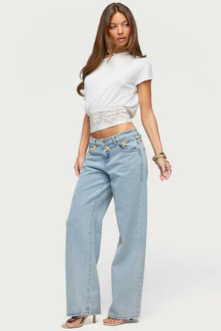 Michy Off Shoulder Lacey Top
