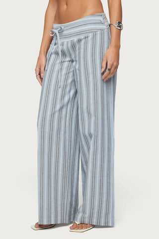 Chera Striped Wide Leg Trousers