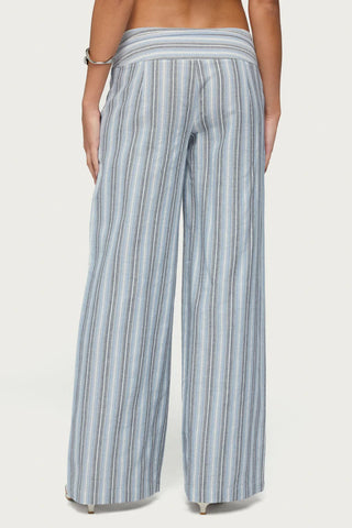 Chera Striped Wide Leg Trousers