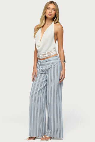 Ennis Crochet Waist Knit Top