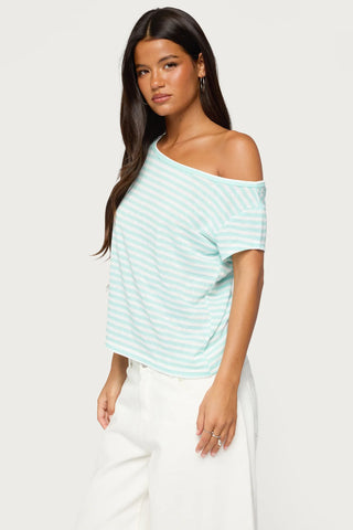 Chanelle Off Shoulder Striped Top