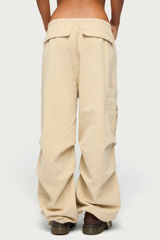 Emzi Baggy Cotton Cargo Pants