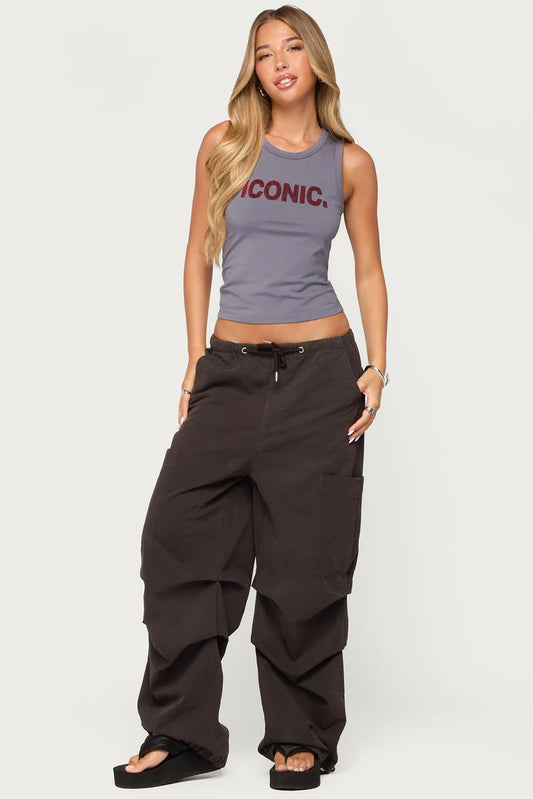Emzi Baggy Cotton Cargo Pants