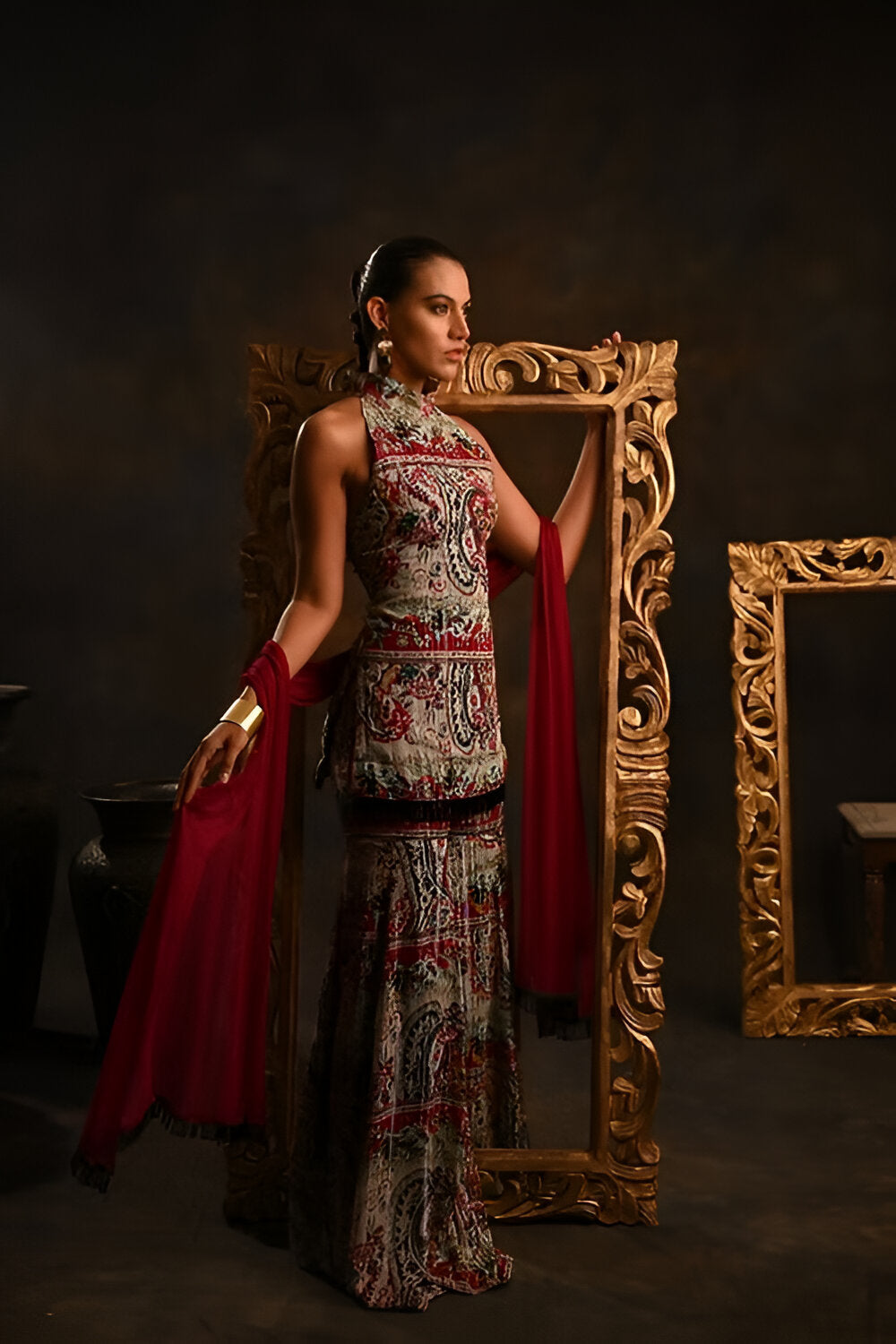 Printed Cape Set