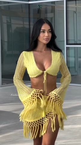 Don't Be Jealous Crochet Skirt Set