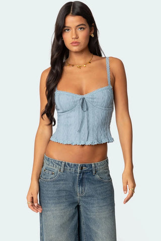 Knitted Lace Tank Top