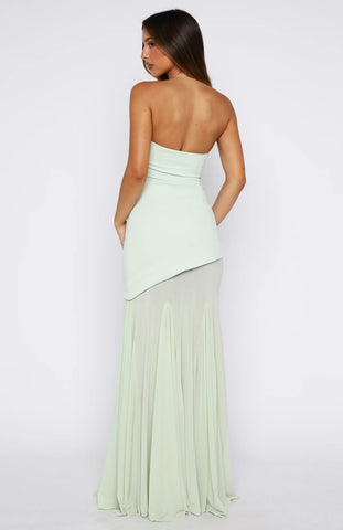 Sending My Best Strapless Maxi Dress