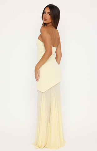 Sending My Best Strapless Maxi Dress