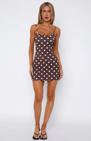 Maybe Later Mini Dress Burning Lily
